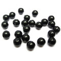 4MM Natural 4A Black Agate Round Loose Beads