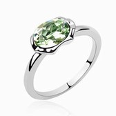 Austria crystal Crystal Ring - Sun Moon Lake (expensive olive)