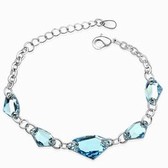 Bracelet Austria crystal - singular Lingshi (navy blue)