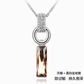 Austria crystal Crystal Elements Necklace - Unique (light smoke yellow)
