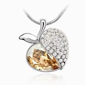 Austria crystal Crystal Necklace - Pear vortex Smile (Golden Shadow)