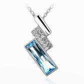 Austria crystal Crystal Elements Necklace - Fairview Fang Hua (navy blue)