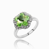 Austria crystal Ring - Plum (Olive) There are 10-12 -14)