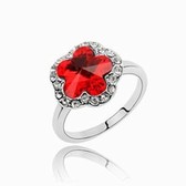 Austria crystal Ring - Plum (light red) There are 10-12 -14)
