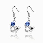 Austria crystal Crystal Earrings - Dolphin Princess (blue)