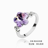 Austria crystal Ring - Yi Jianmei (violet) 11-13-15