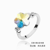 Austria crystal Ring - Yi Jianmei (AB color) 11-13-15