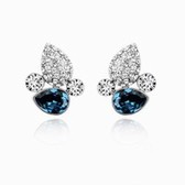 Austria crystal crystal ear elements - similar to (ink blue)