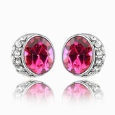 Austria crystal Crystal Earrings - Mou Irbesartan Language (purple)