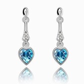 Austria crystal Crystal Earrings - Xi Love (navy blue)