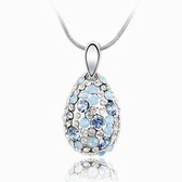 Austria crystal Crystal Elements Necklace - Cyclamen (Magic and blue protein)
