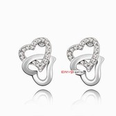Crystal Earrings Austria crystal - to tie the knot (white)
