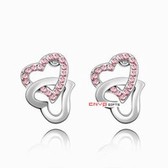 Crystal Earrings Austria crystal - to tie the knot (Light Rose)