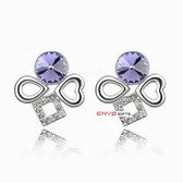 Crystal Earrings Austria crystal - a thousand words (pale pinkish purple violet)