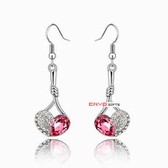 Crystal Earrings Austria crystal - Listen to Your Heart (Rose)