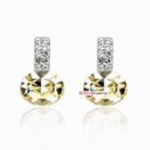 Austria crystal Crystal Earrings - swaying mood (yellowish)
