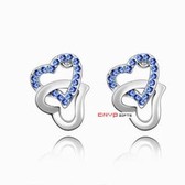 Crystal Earrings Austria crystal - to tie the knot (blue)