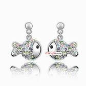 Austria crystal crystal earrings elements - rich fish (color)