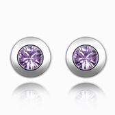 Austria crystal crystal ear elements - Fly Me to Polaris (violet)