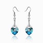 Austria crystal crystal elements - the mind is willing Earrings (color blue)