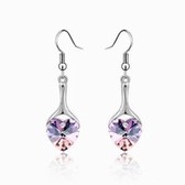 Austria crystal crystal elements - the mind is willing Earrings (light purple)