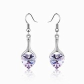 Austria crystal crystal elements - the mind is willing Earrings (Violet)