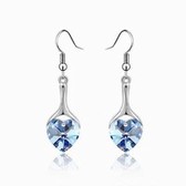 Austria crystal crystal elements - the mind is willing earrings (light blue)