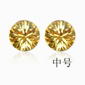 Austria crystal Crystal earrings - shine (golden)