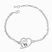 Austria crystal bracelet - the heart have (white)
