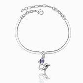 Austria crystal Crystal bracelet - Dolphin Princess (pale pinkish purple)