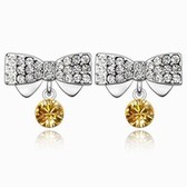 Austria crystal earrings - butterfly (Golden)