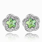 Austria crystal Crystal earrings - language Dream (olive)