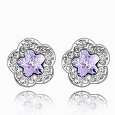 Austria crystal Crystal earrings - language Dream (violet)