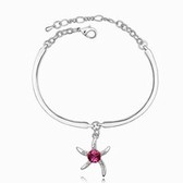 Austrian Crystal bracelet - Starfish Love (purple)