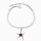 Austrian Crystal bracelet - Starfish Love (Purple)