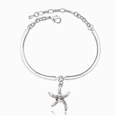 Austrian Crystal bracelet - Starfish Love (white)