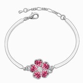 Austrian crystal bracelet - Rose Flower (Rose)