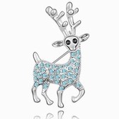 Austrian crystal brooch - sika deer (Highland)