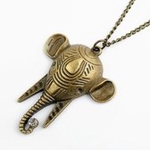 Fashion personality of elephant tusks as the first retro sweater chain