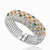Austrian crystal bracelet - luxury queen bracelet (topaz)