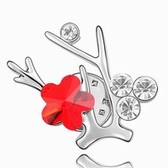 Austrian crystal brooch - Mei Love (light red)
