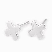 Cross earrings exquisite fashion glossy (imitation allergies, do not fade)