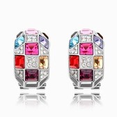 Austrian Crystal Earrings - Queen (purple)