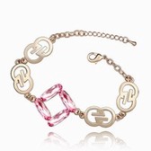 Austrian crystal bracelet - pretty beauty (light Rose)