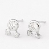 Sophisticated and stylish boys and girls sign earrings (similar to allergies)