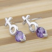 Exquisite fashion boys symbol earrings (similar to allergies)