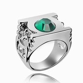 Austrian crystal ring - Green Lantern ring (green)