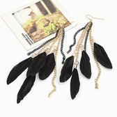 Korean fashion elegant Feather Earrings