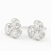 Sophisticated and stylish diamond clover earrings (similar to allergies)