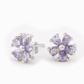 Delicate flower earrings fashion sweet five (similar to allergies)